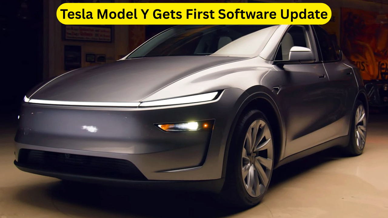 New Tesla Model Y Gets First Software Update